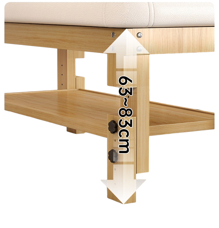 原木床架 皮面床 床架床頭可調高低 美容/按摩床